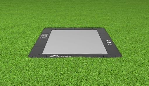 14FT X 10FT IN GROUND TRAMPOLINE BLACK